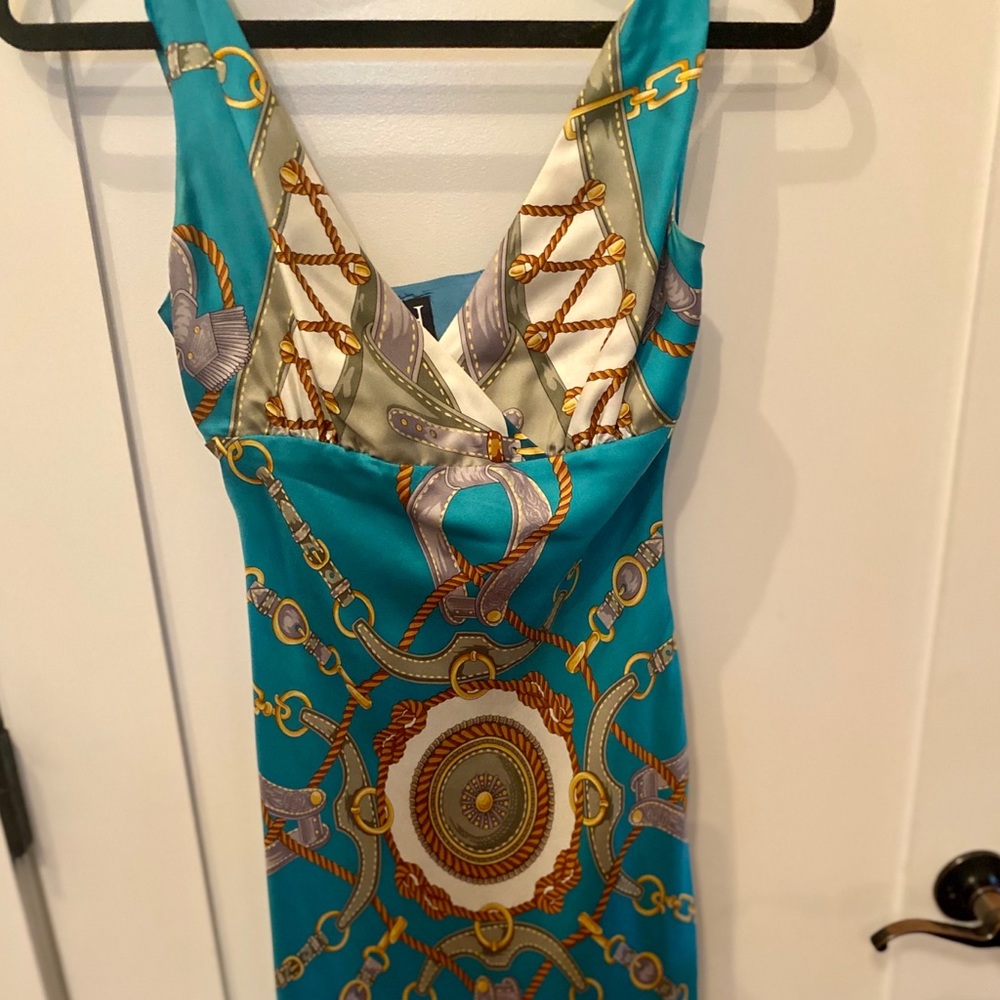 Hilfiger Collection nautical silk dress. Very flattering!